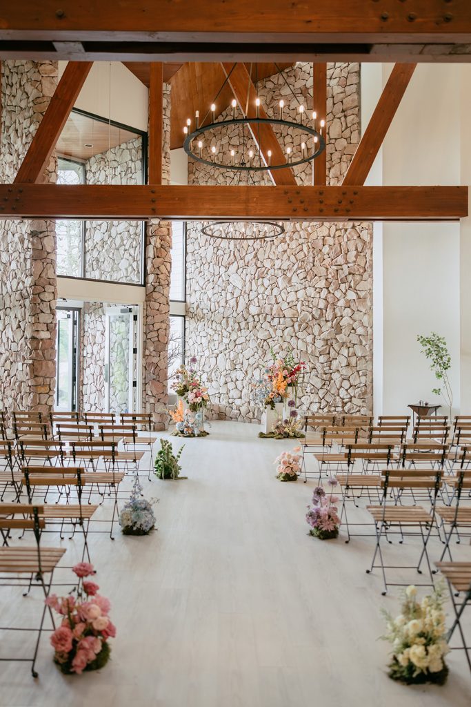 cozy wedding ceremony